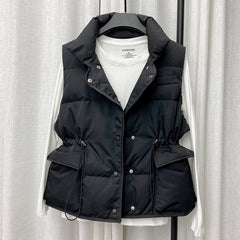 Women’s Cotton Waistcoat Vest – Sleeveless Winter Padded Jacket