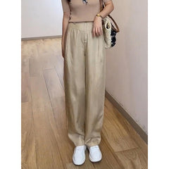 Linen Tencel High-Waist Wide-Leg Pants