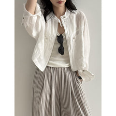 Stand Collar Summer Casual Jacket