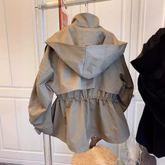 South Korea Drawstring Windbreaker Jacket