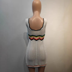 2025 Rainbow Knit Sundress