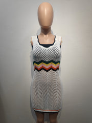2025 Rainbow Knit Sundress