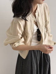 Stand Collar Summer Casual Jacket