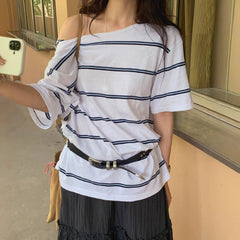 Off-Shoulder Cotton Tee