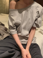 Off-Shoulder Cotton Tee