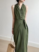 Retro Sleeveless Long Summer Dress