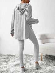 Ribbed Lounge Hoodie & Leggings Set