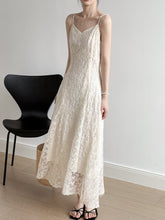 Elegant Lace Embroidered Long Summer Dress