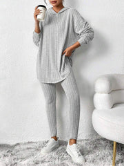 Ribbed Lounge Hoodie & Leggings Set