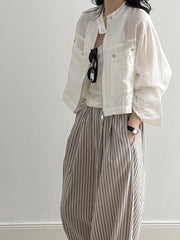 Stand Collar Summer Casual Jacket