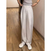 Linen Tencel High-Waist Wide-Leg Pants