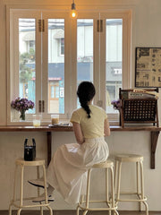 Korean Minimalist Cotton Tee – Summer Essential