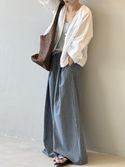 Retro Ramie Long Cardigan