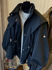 South Korea Drawstring Windbreaker Jacket