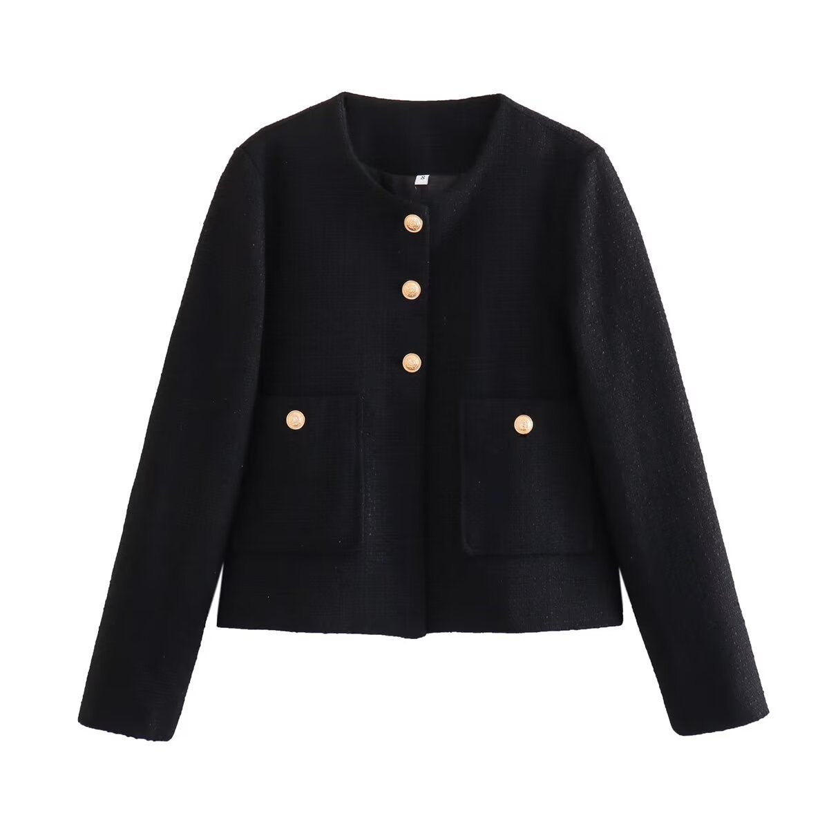 Textured Slim Fit Long-Sleeve Jacket