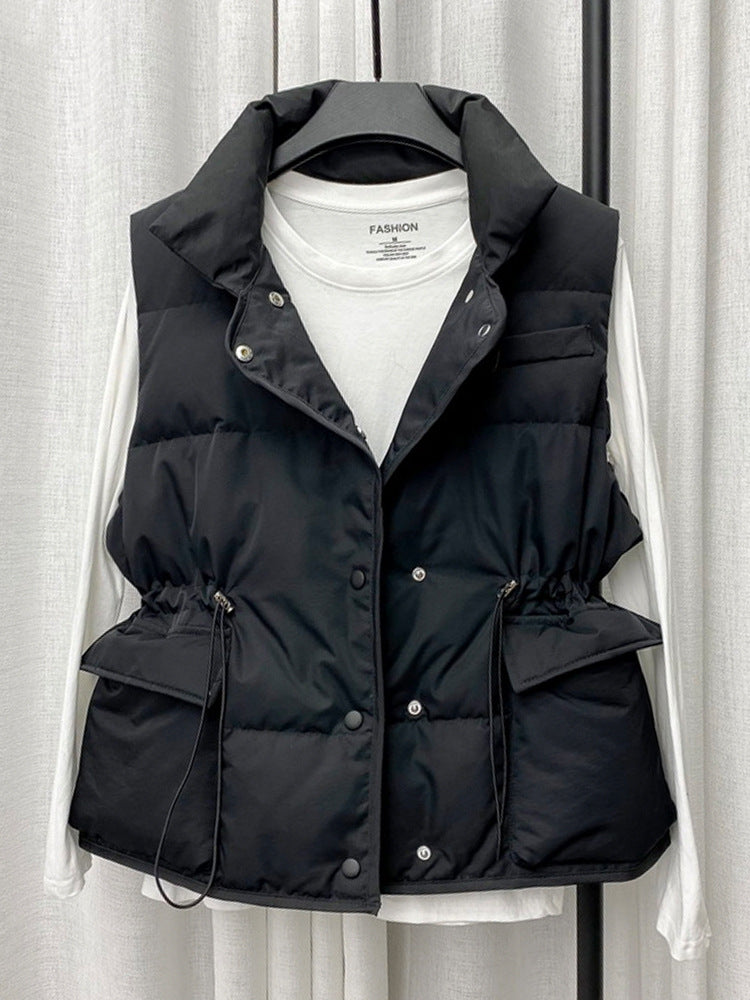 Women’s Cotton Waistcoat Vest – Sleeveless Winter Padded Jacket