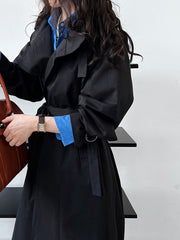Autumn British Style Mid-Length Trench Coat – Women’s Windbreaker