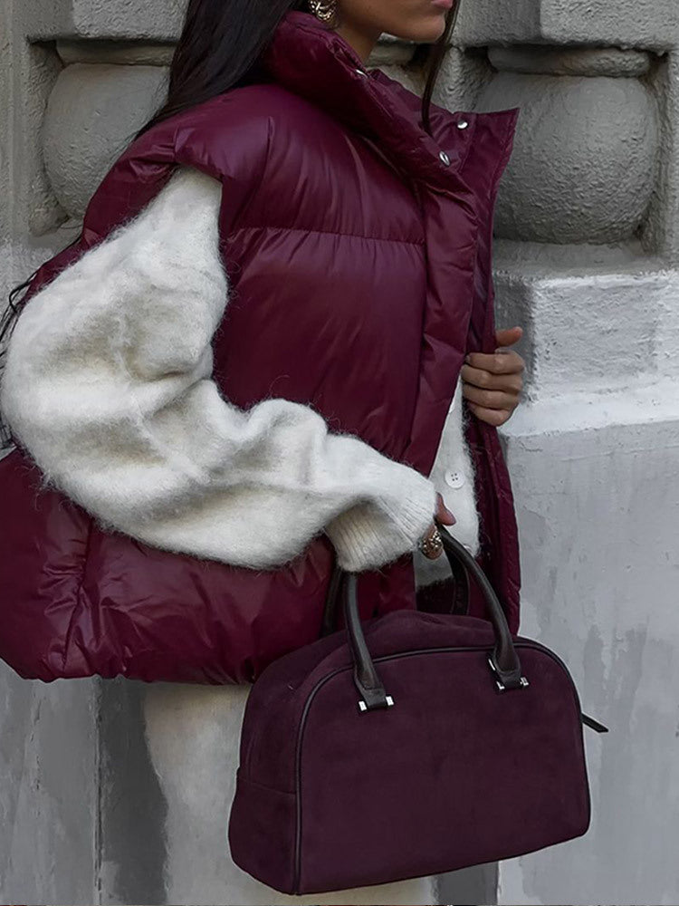 Sleeveless Zipper Vest Jacket