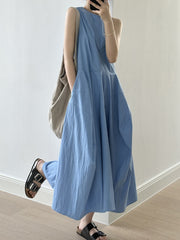 Swing Cotton Sleeveless Summer Dress