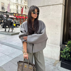 Woolen Kimono Coat