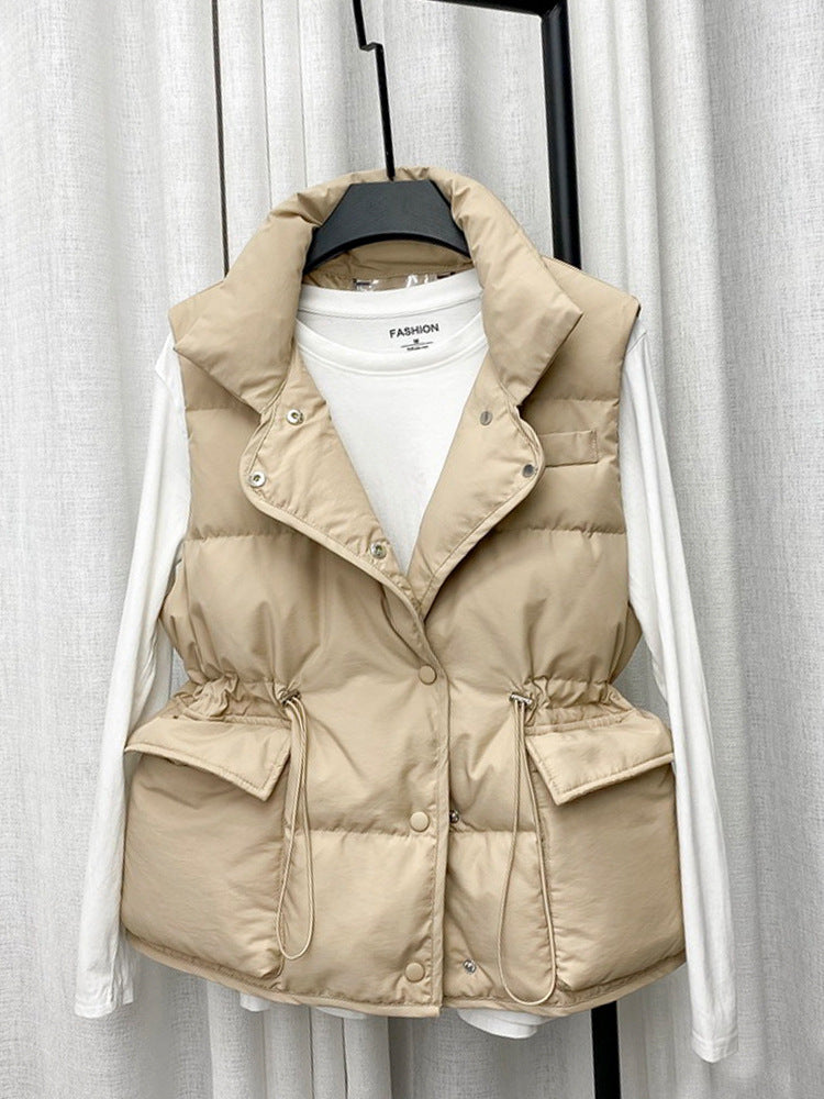 Women’s Cotton Waistcoat Vest – Sleeveless Winter Padded Jacket