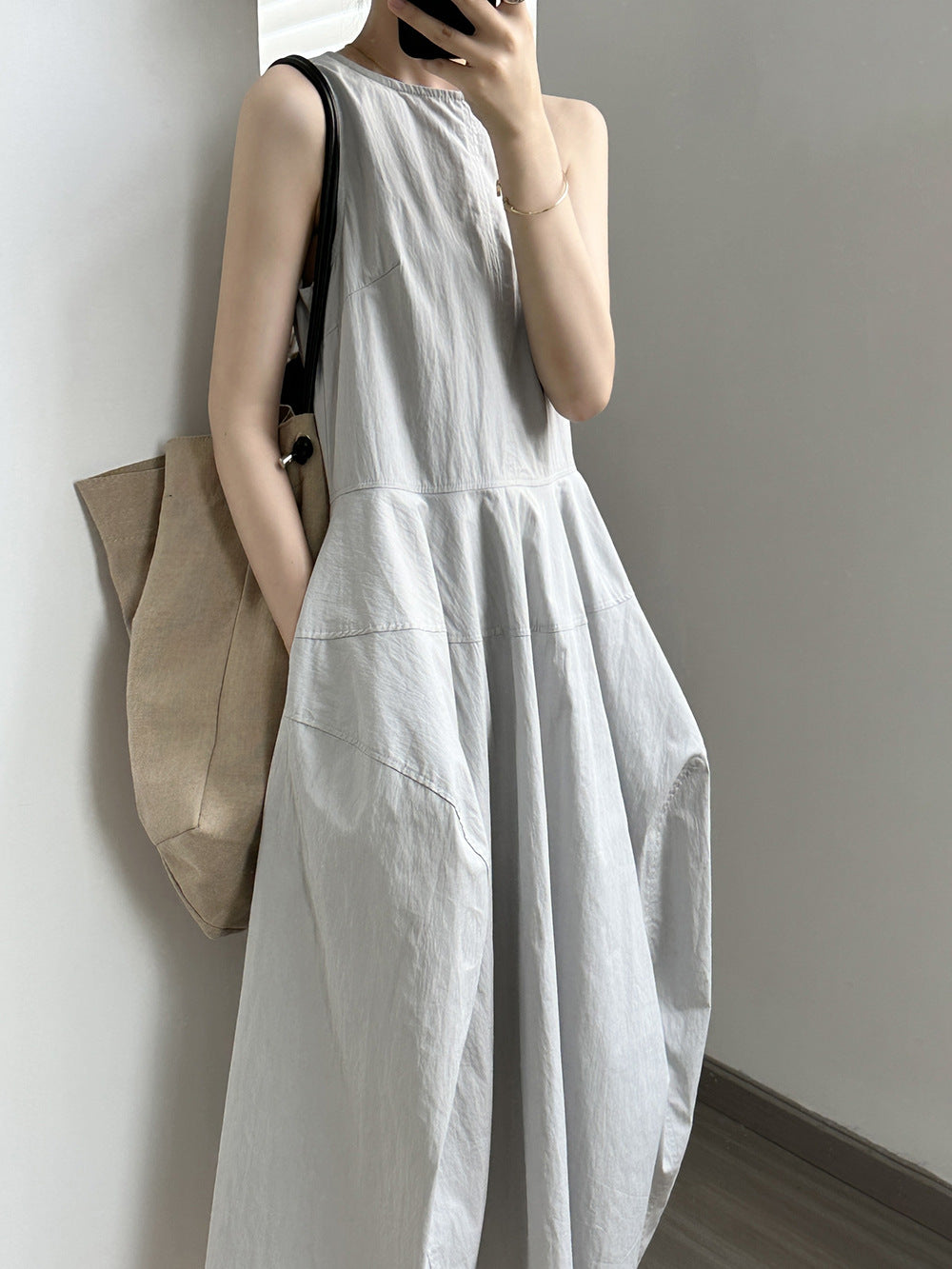 Swing Cotton Sleeveless Summer Dress