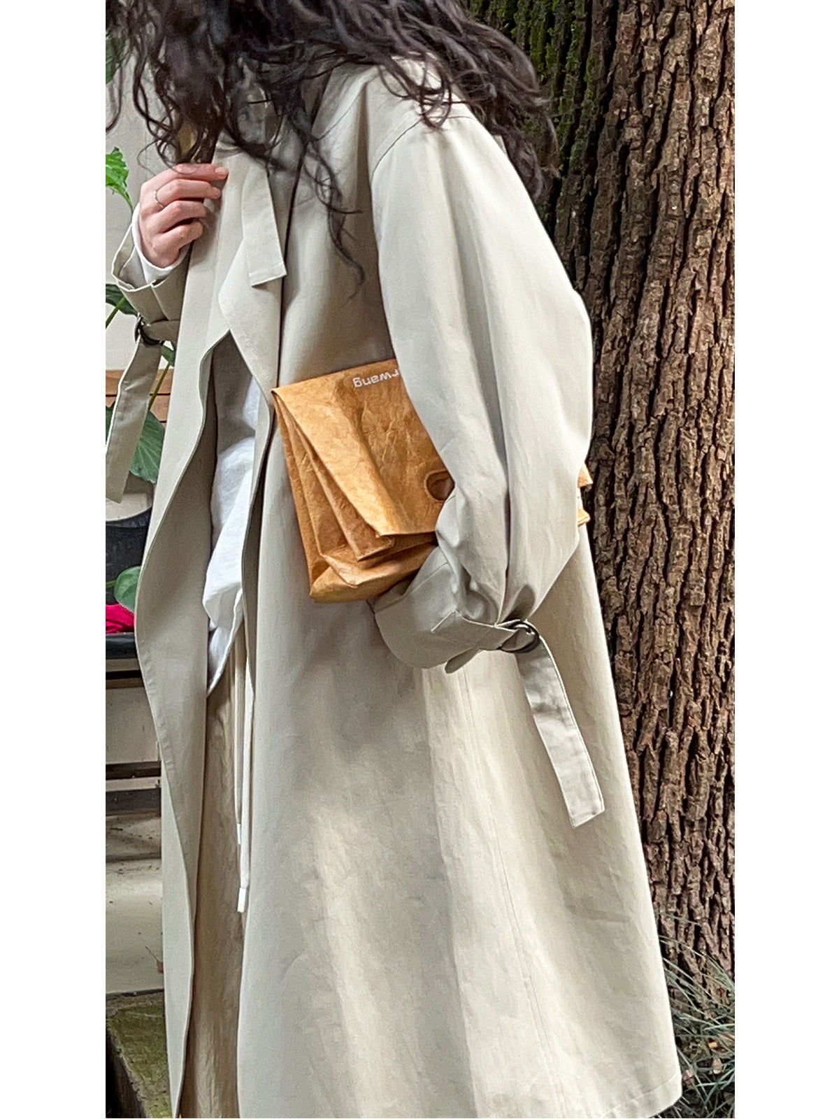 Autumn British Style Mid-Length Trench Coat – Women’s Windbreaker