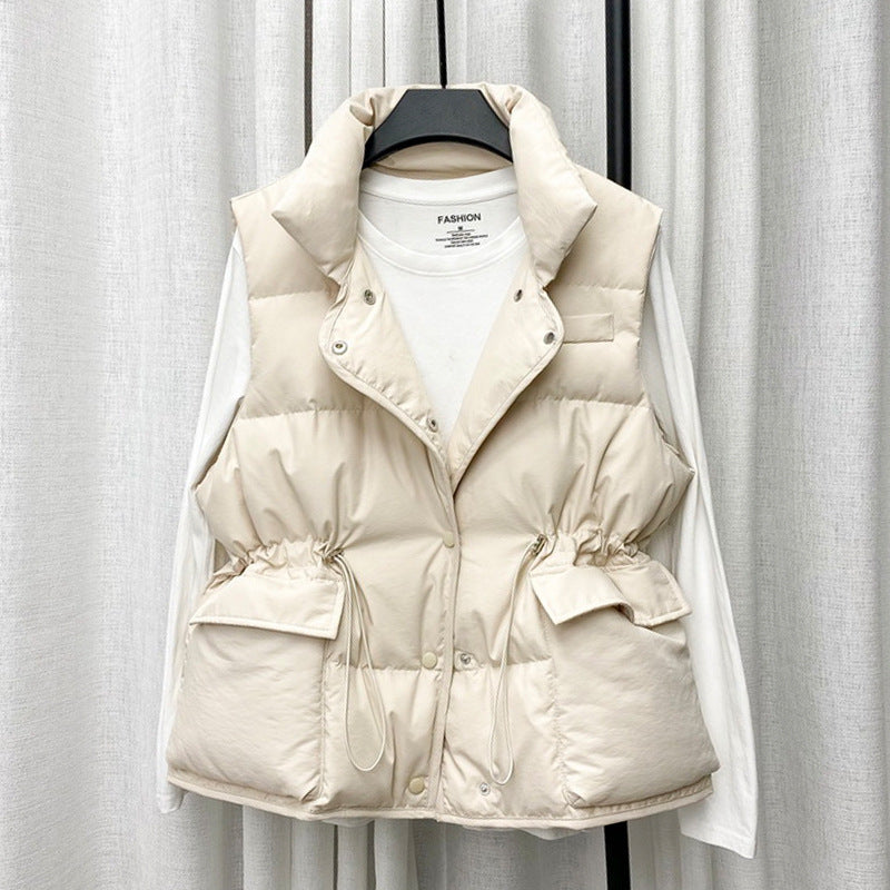 Women’s Cotton Waistcoat Vest – Sleeveless Winter Padded Jacket