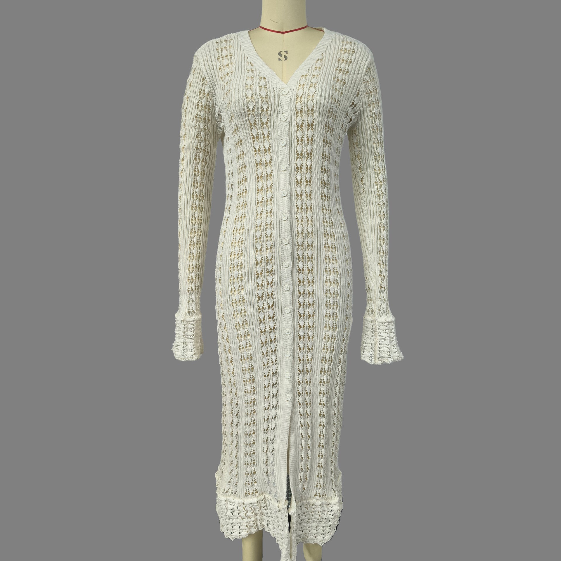 Long Crochet Cardigan – Boho Chic Knit