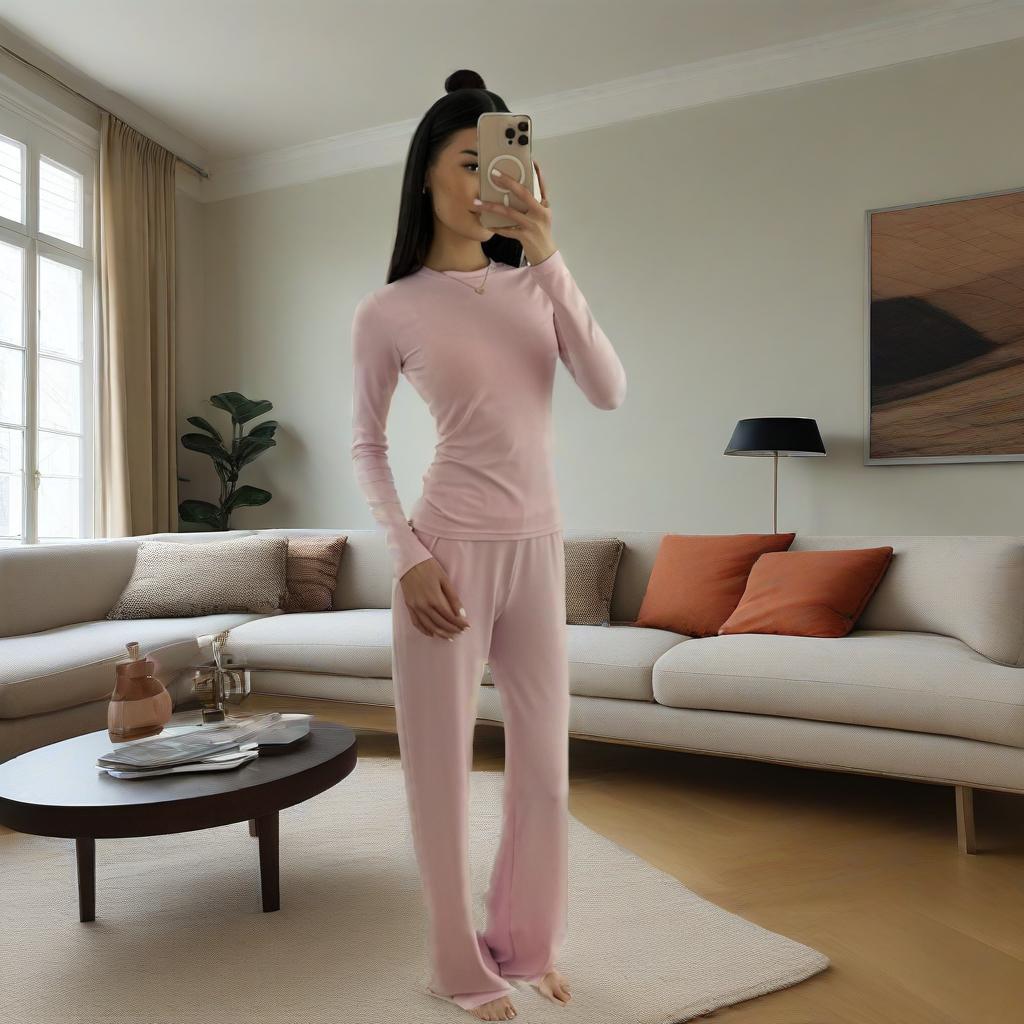 Leg Pant Suit – Long Sleeve