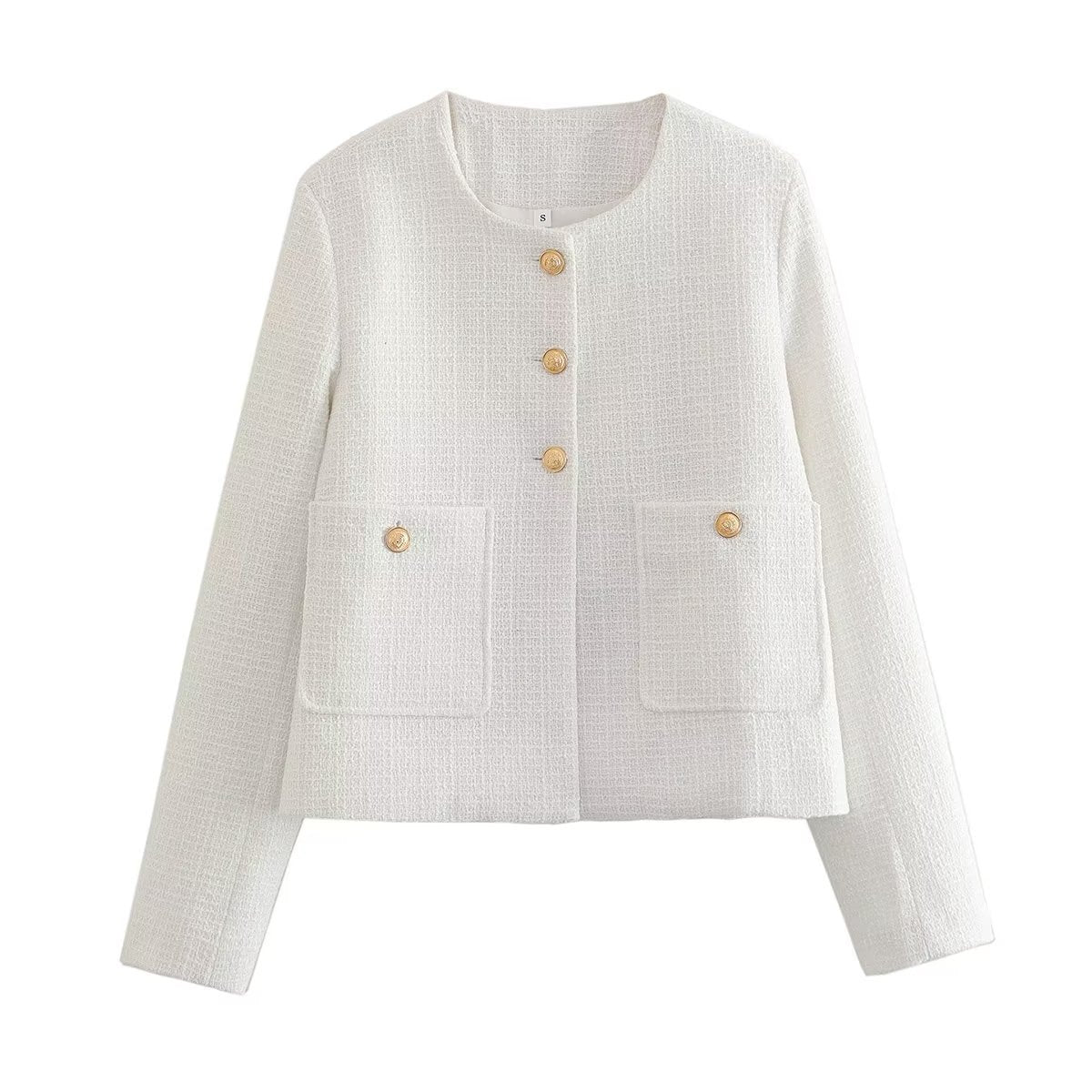 Textured Slim Fit Long-Sleeve Jacket